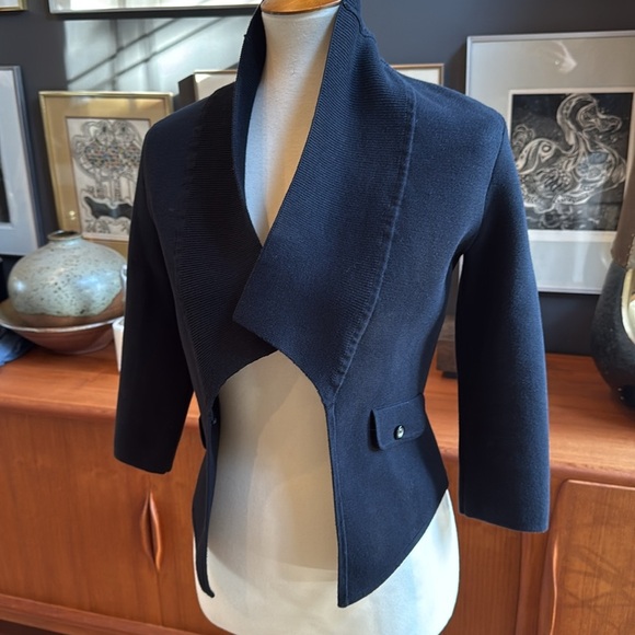 White House black market knit blazer  new without tag has never been worn - Picture 7 of 12